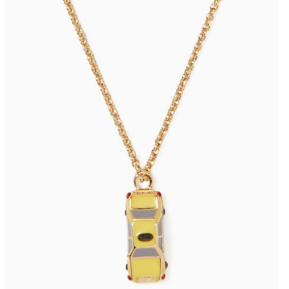 kate spade ma chérie taxi mini pendant necklace nwt - Picture 1 of 5